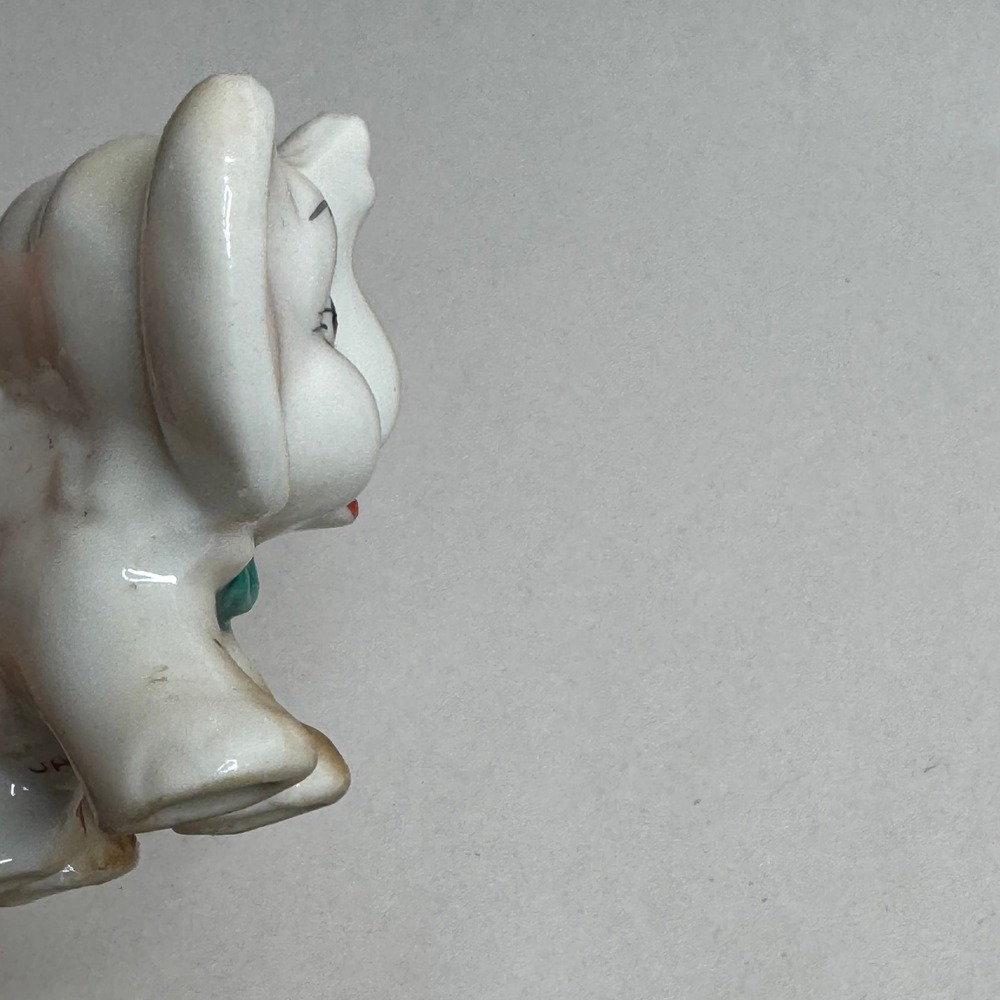 Vintage 1940's -1950's Elephant Figurine Japan Collectible Christmas Ceramic - Picture 9 of 9